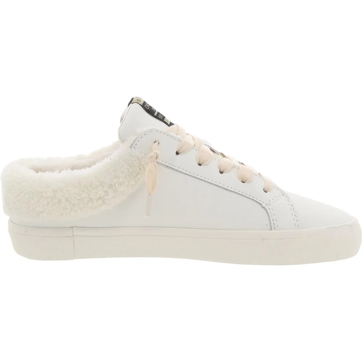 HEARTY Womens Faux Fur Lined Leather Casual And Fashion Sneakers