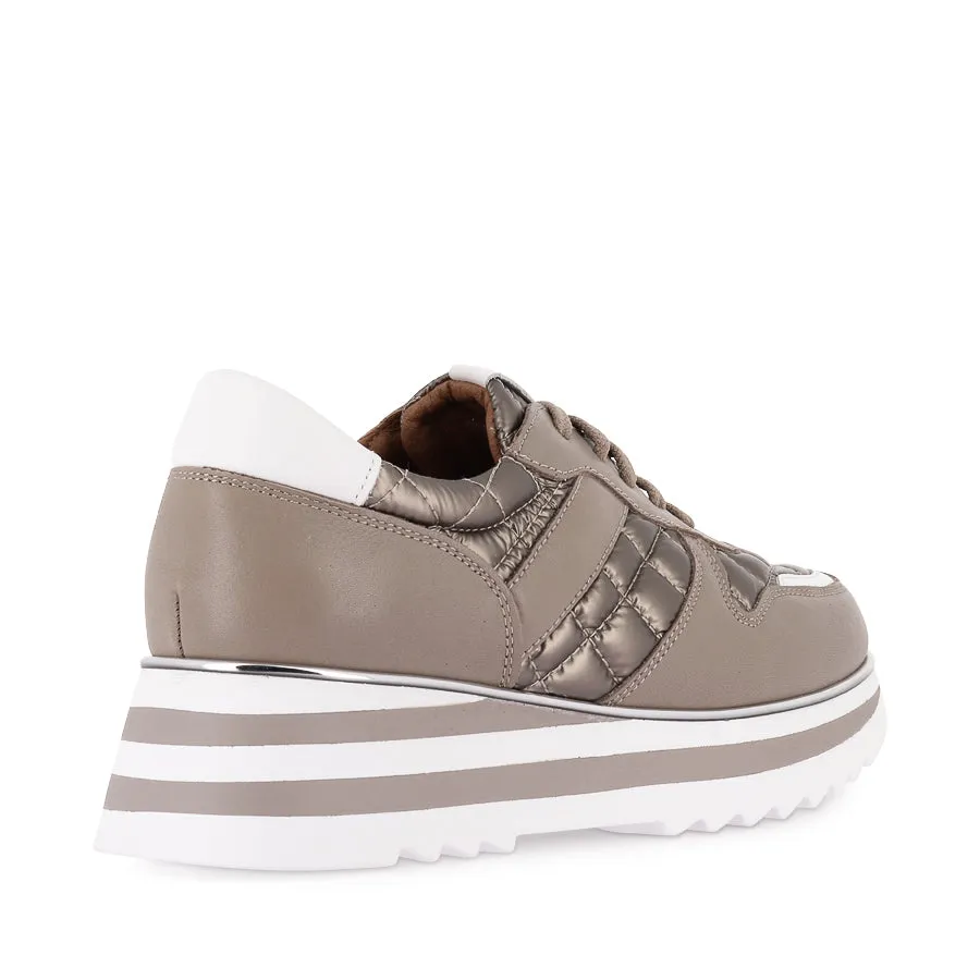HELENA - DARK STONE LEATHER / DARK STONE NYLON