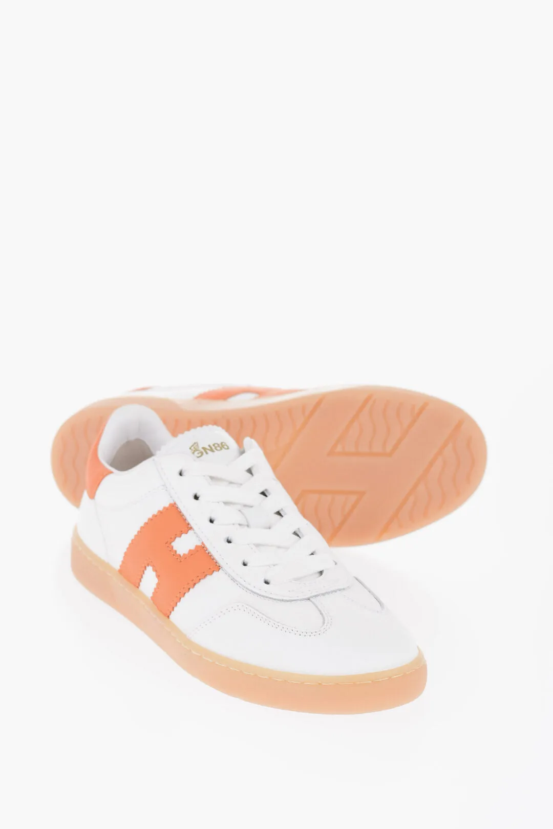 Hogan Leather Cool H647 Low Top Sneakers With Contrasting Details