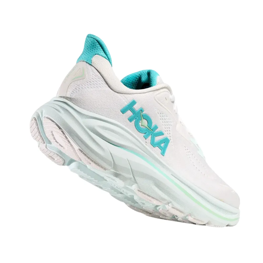 Hoka Clifton 10 White/Cielo Blue Running Shoe (Women's)