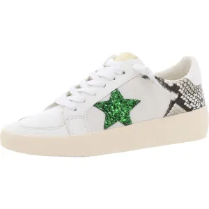 Izzy Womens Snake Print Lace Up Casual and Fashion Sneakers