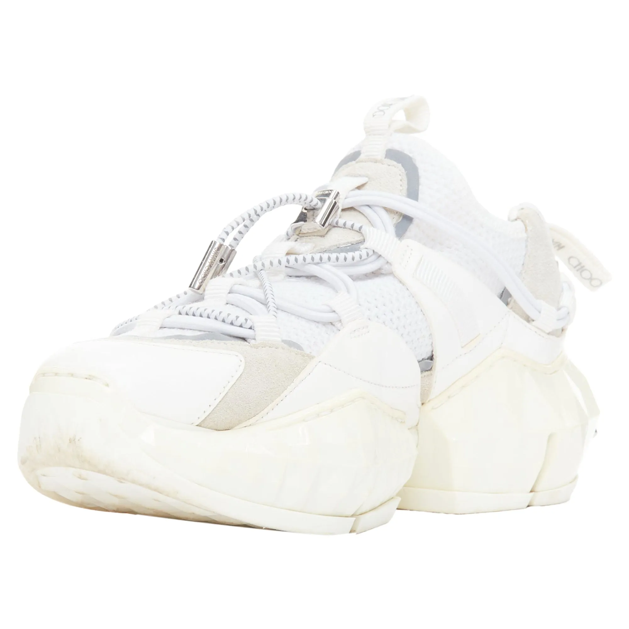 Jimmy Choo Diamond Trail Faceted Chunky Sole Sneakers