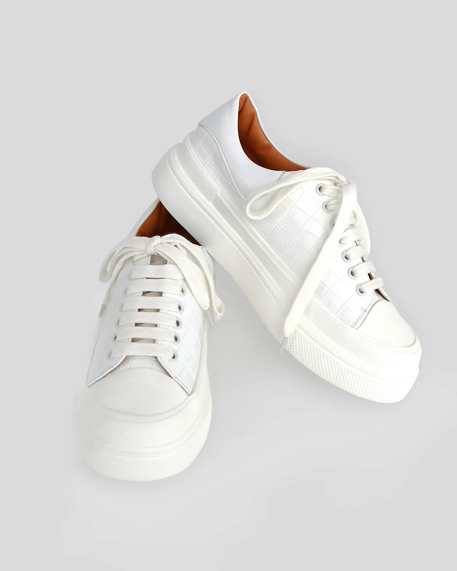 Just A Dream Croc Leather Sneaker