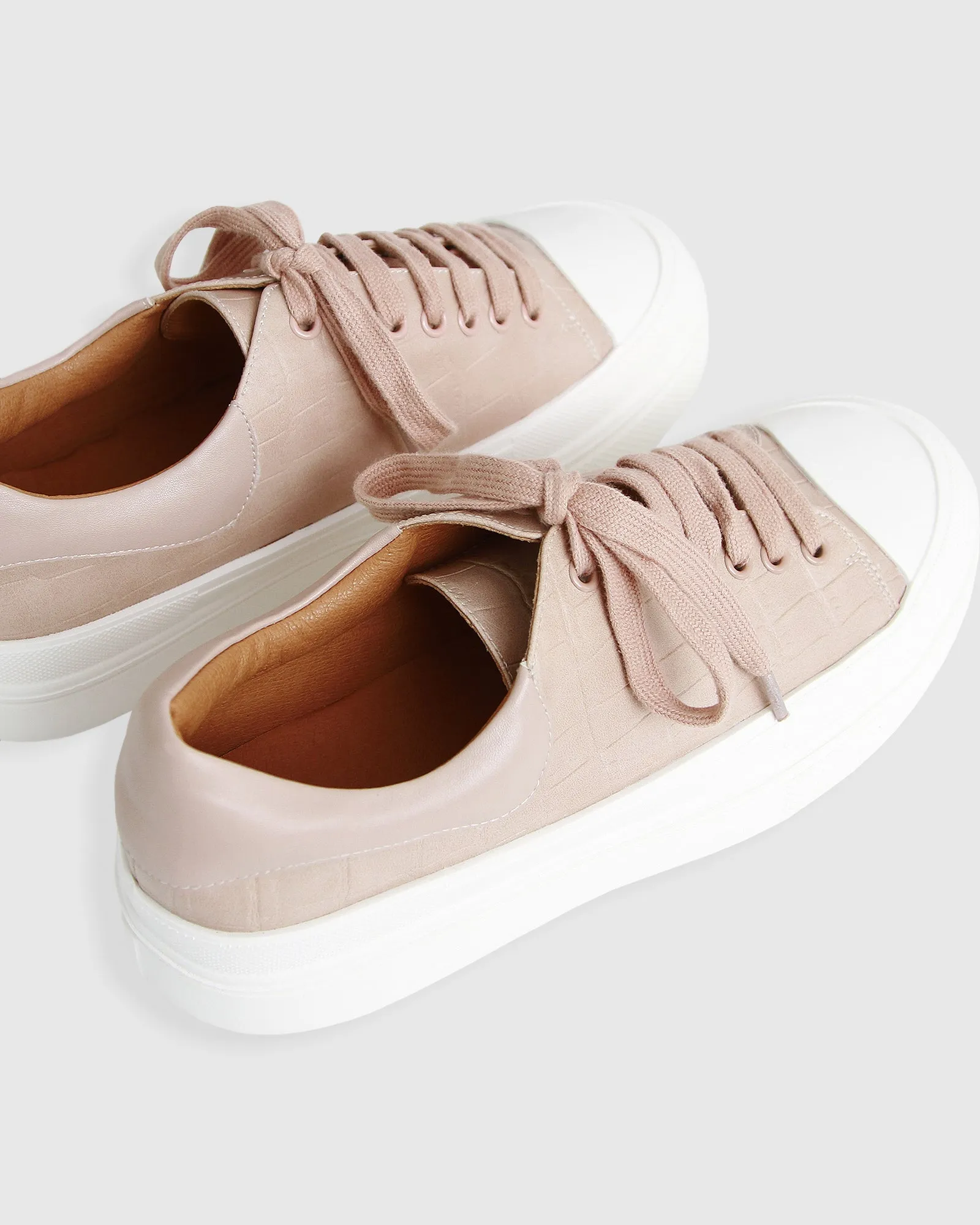 Just A Dream Croc Leather Sneaker