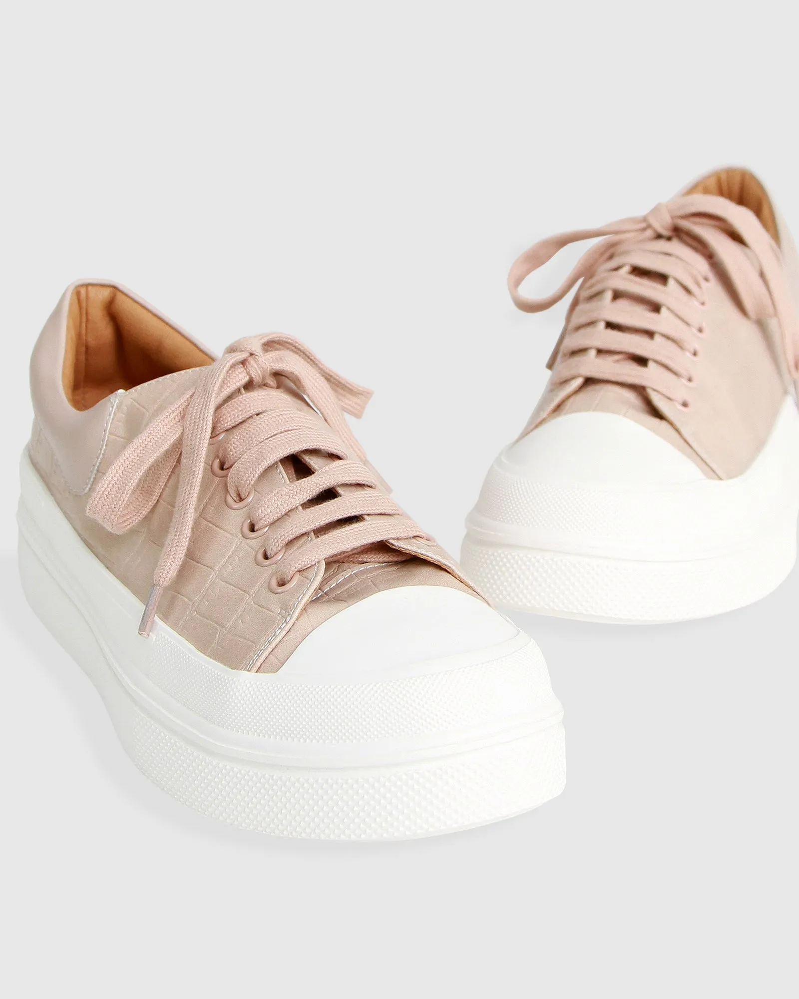 Just A Dream Croc Leather Sneaker