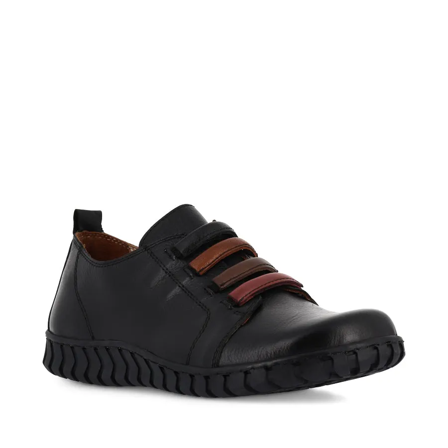 KINSLEY - BLACK MULTI LEATHER