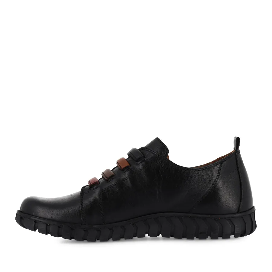 KINSLEY - BLACK MULTI LEATHER