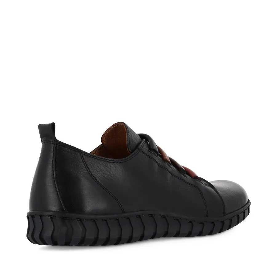 KINSLEY - BLACK MULTI LEATHER