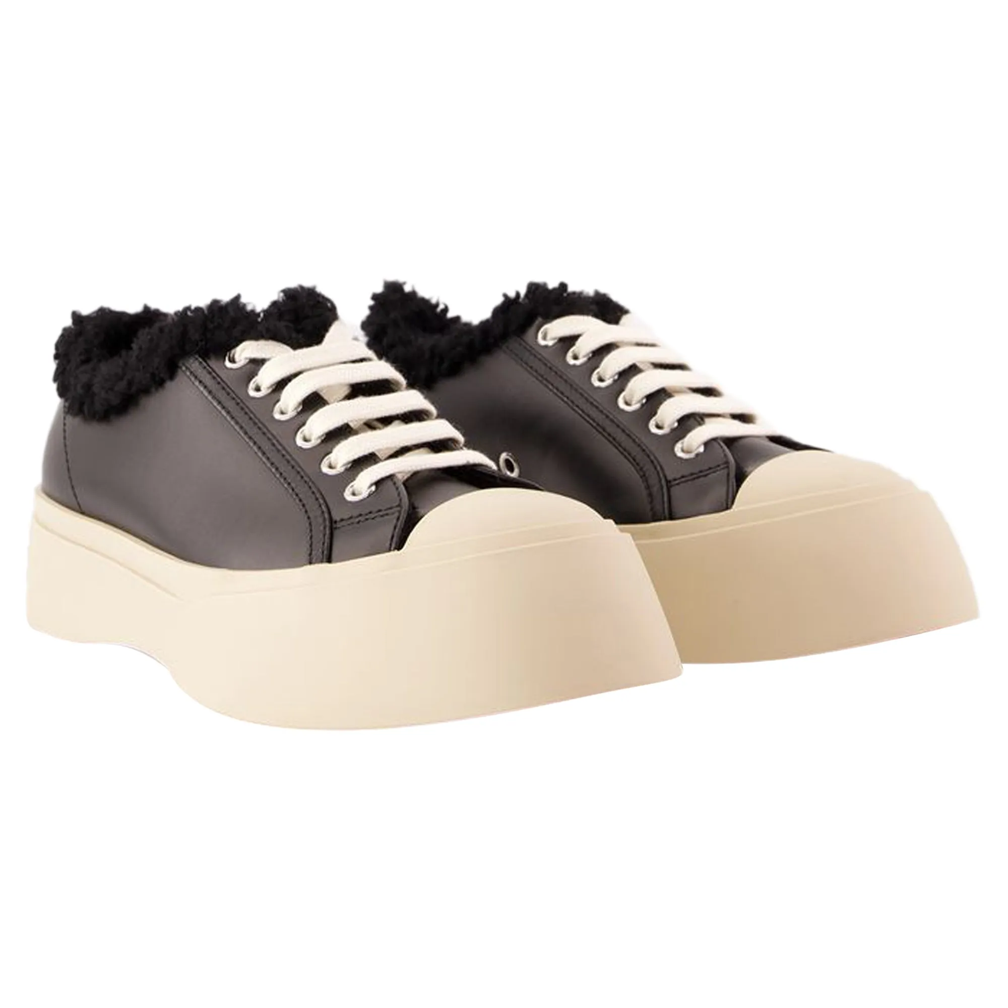 Lace Pablo Sneakers - Marni - Leather - Black