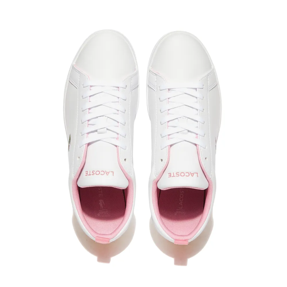 Lacoste Women's Court Base 224 1 SFA White Light Pink