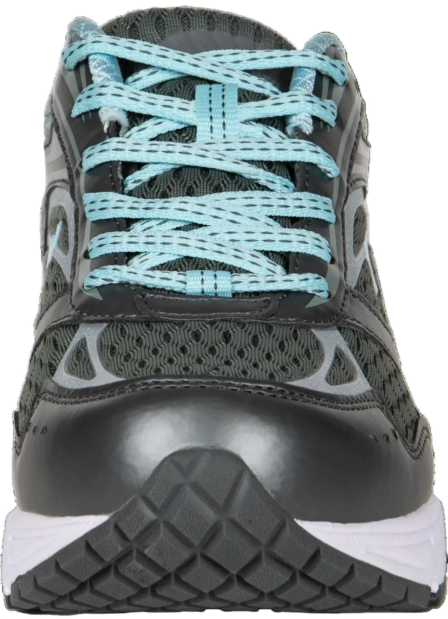 Ladies Genesis Wide Sneakers In Graphite/mint