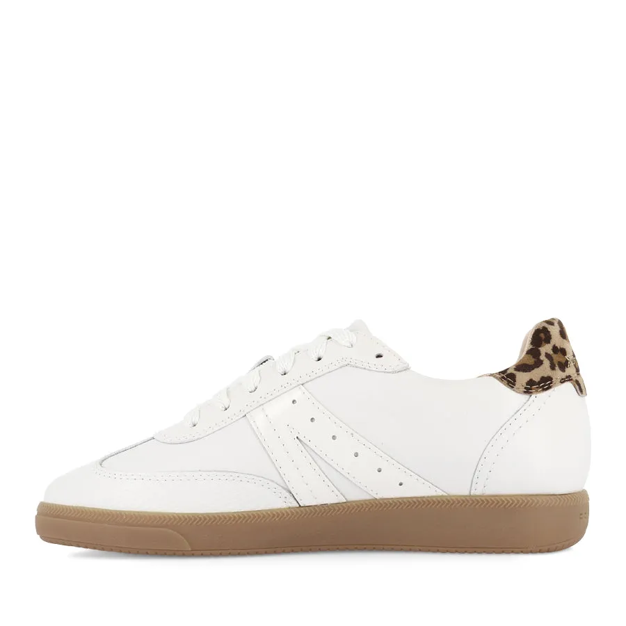 LEVI  - WHITE LEOPARD LEATHER