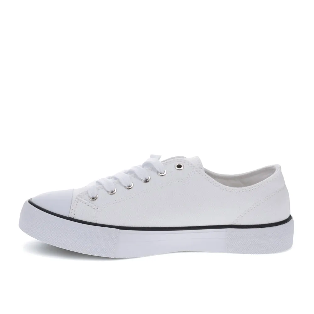 Levi's Womens Cain Canvas Casual Lace Up Sneaker Shoe