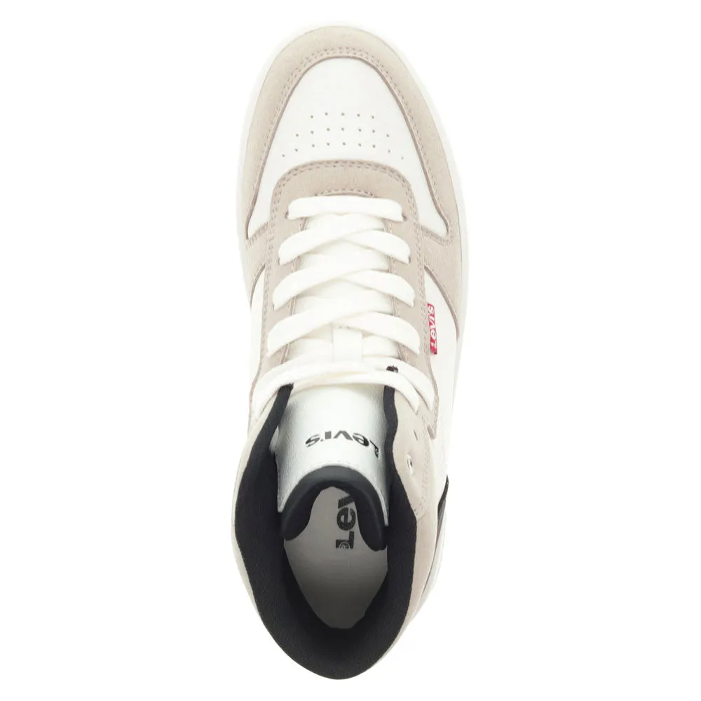Levi's Womens Drive Hi 2 Synthetic Leather Casual Hightop Sneaker Shoe