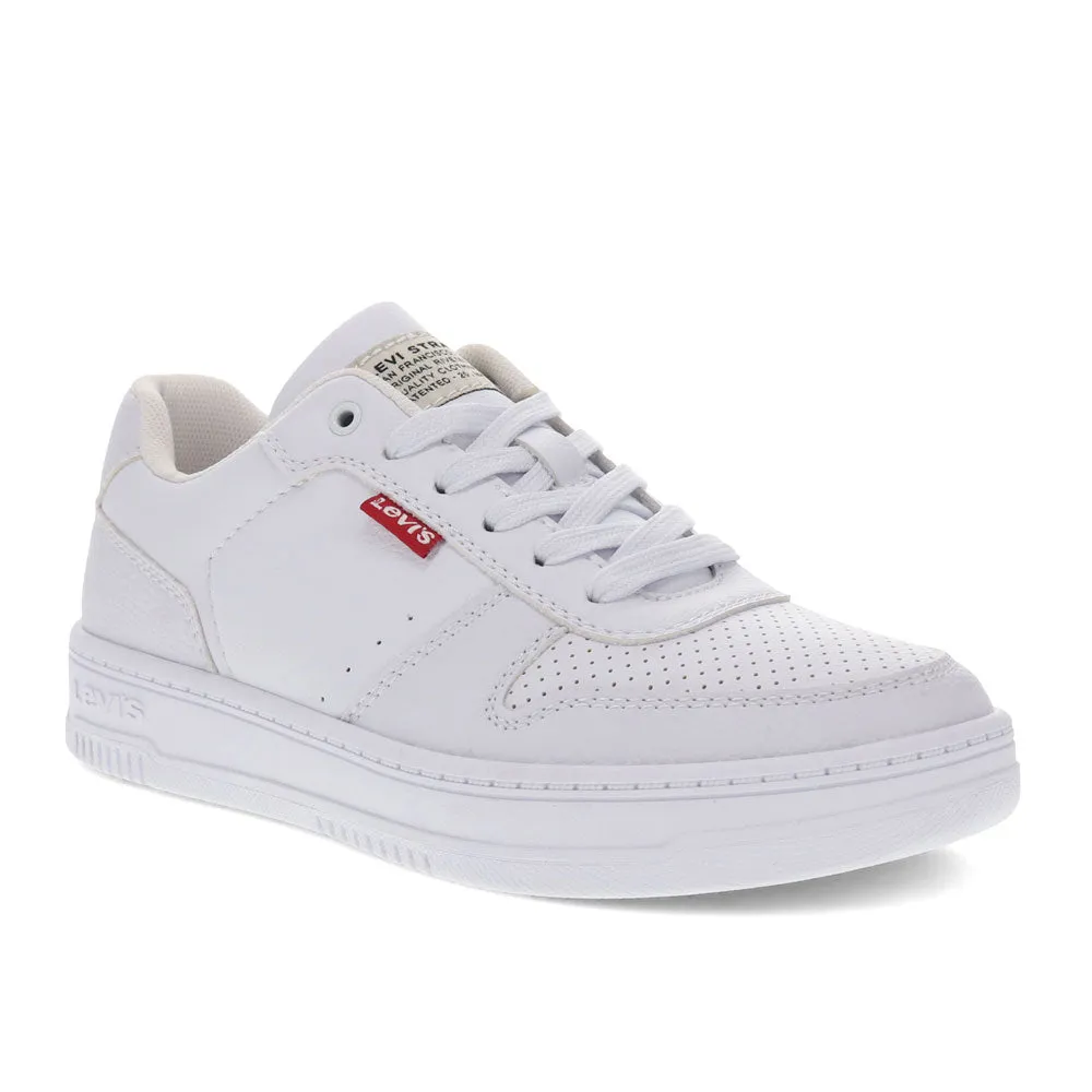 Levi's Womens Drive Lo Synthetic Leather Casual Lace Up Sneaker Shoe