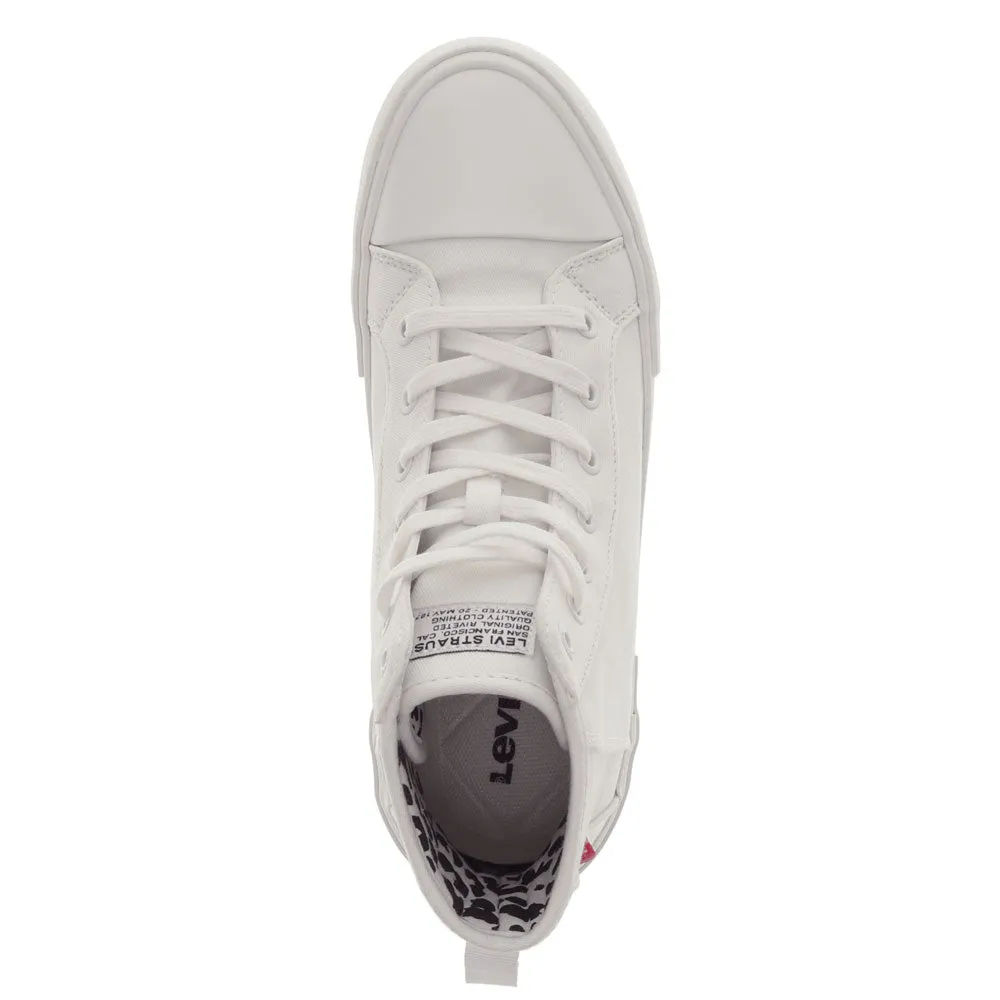 Levi's Womens Elite Twill Casual Lace Up Sneaker Shoe