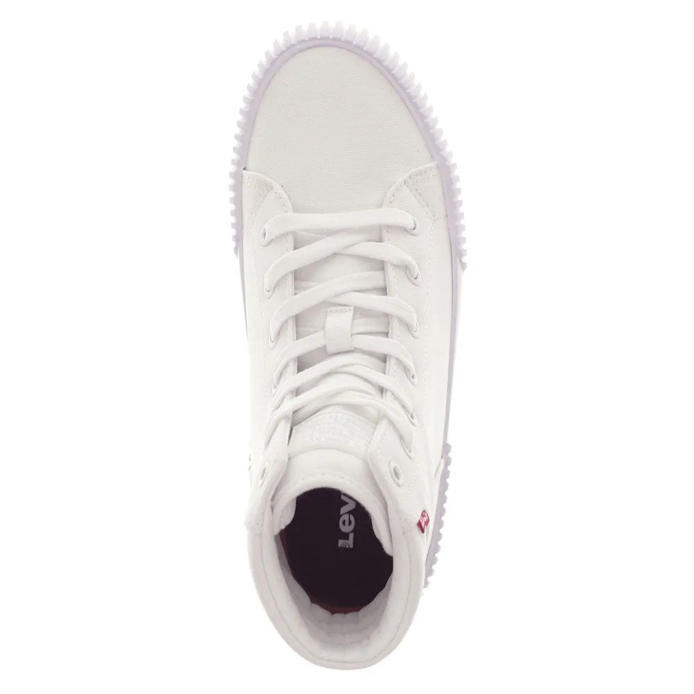 Levi's Womens Olivia CVS Mono Casual Lace Up Hightop Sneaker Shoe