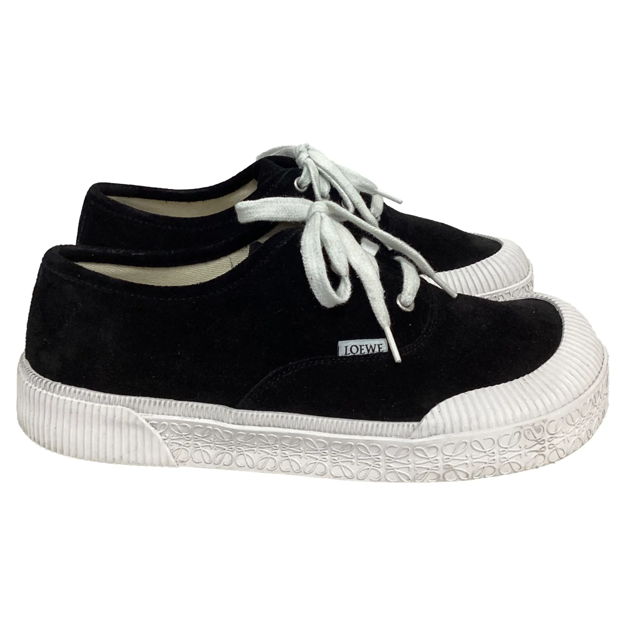 Loewe Terra Vulca Sneakers in Black Suede