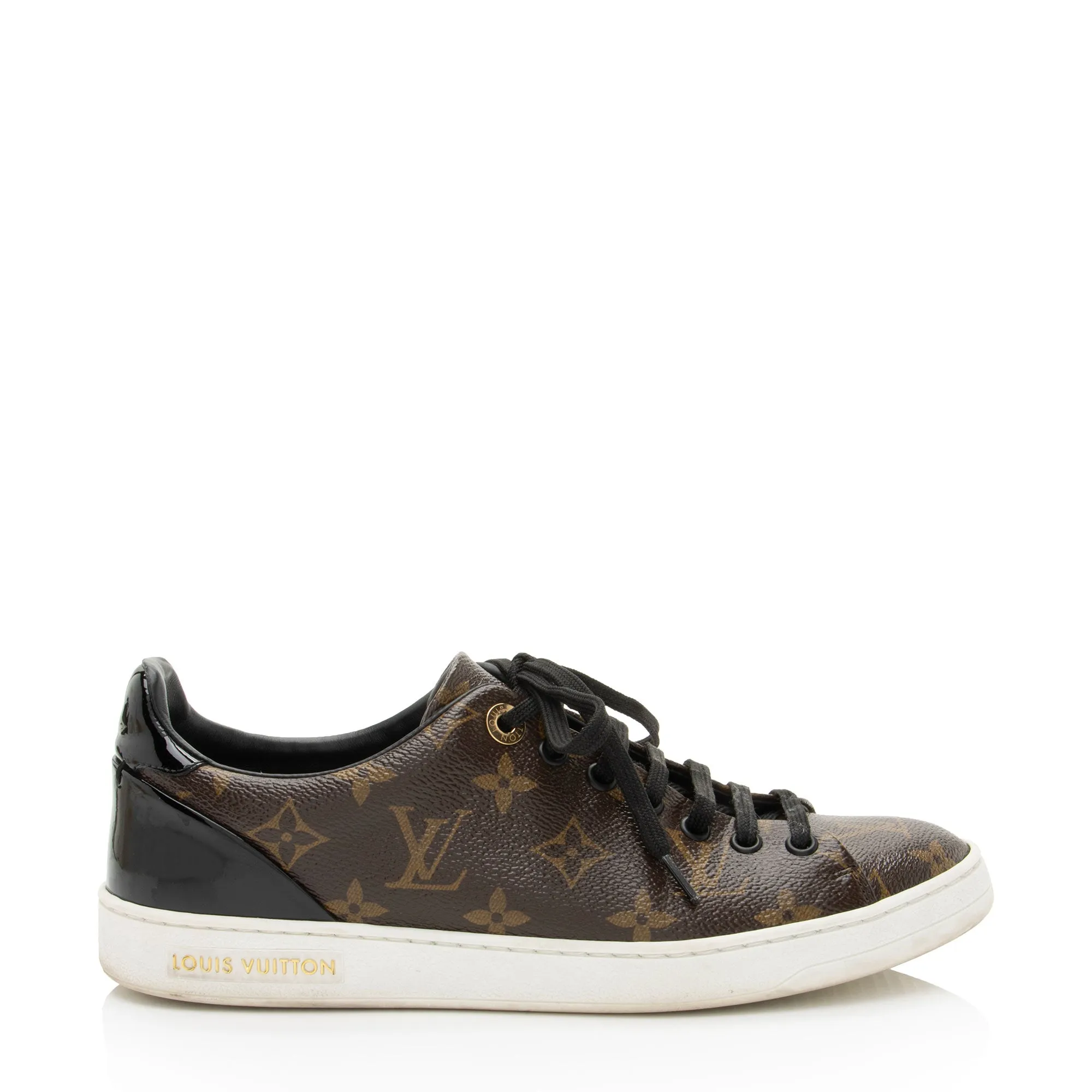 Louis Vuitton Monogram Canvas Patent Leather Front Row Sneakers