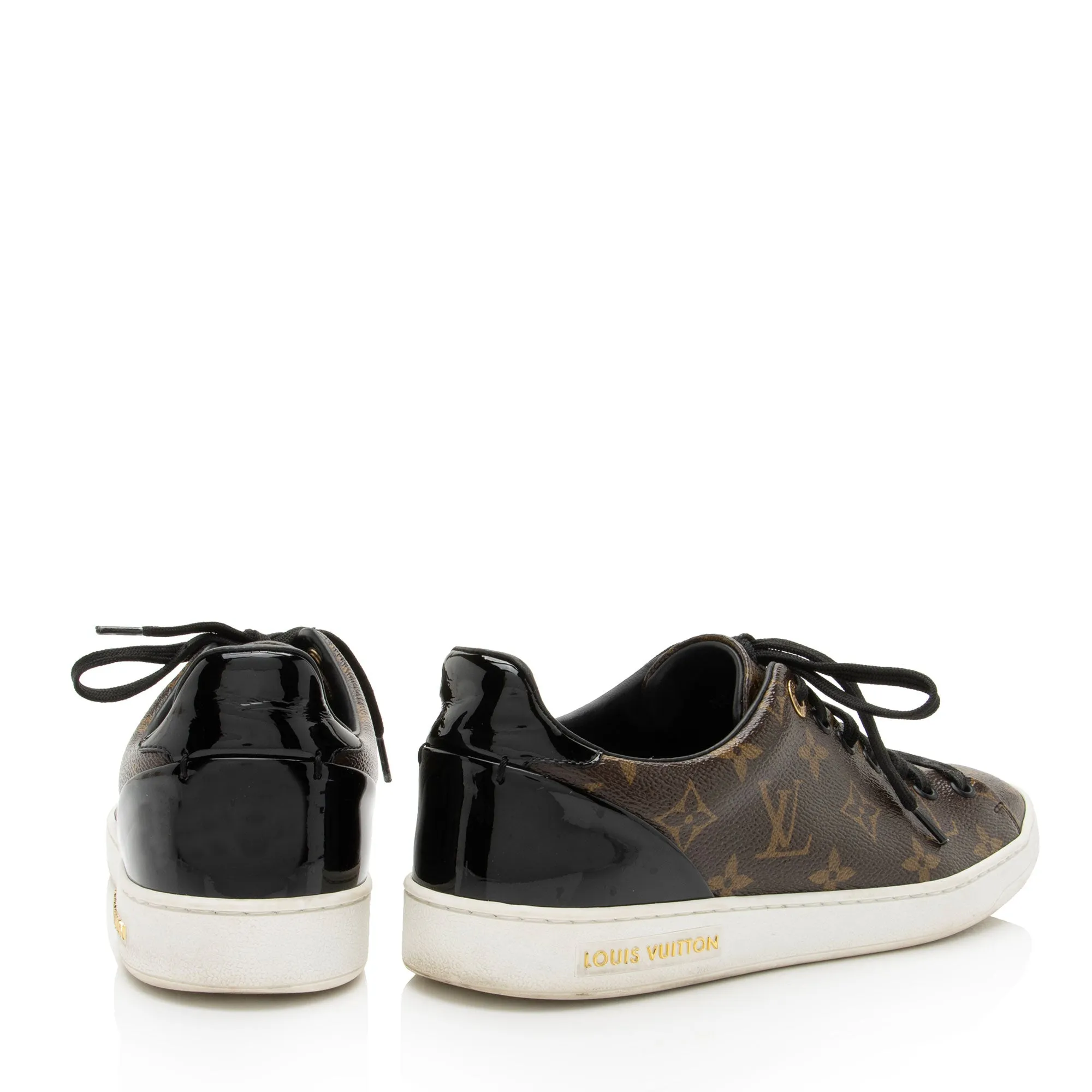 Louis Vuitton Monogram Canvas Patent Leather Front Row Sneakers