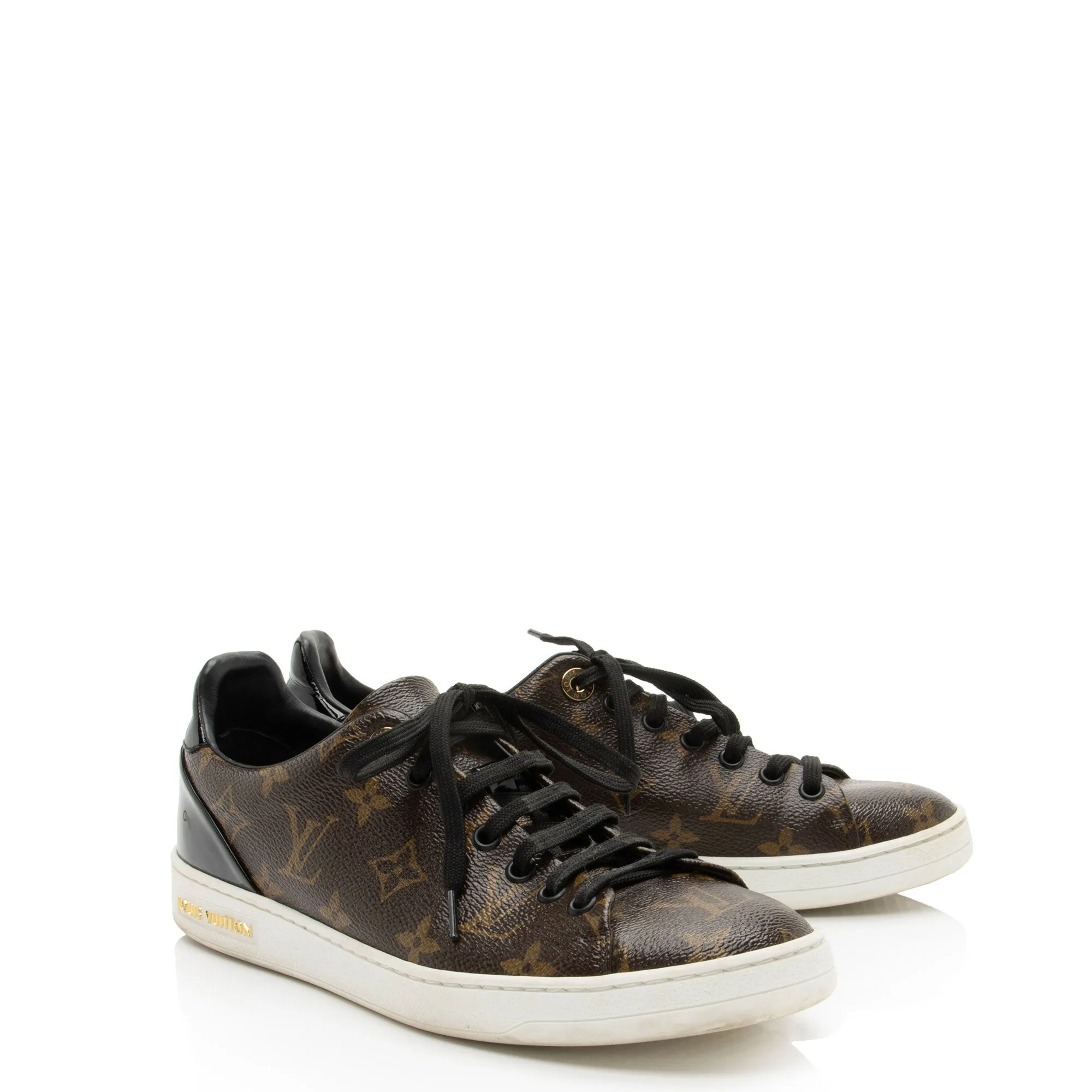 Louis Vuitton Monogram Canvas Patent Leather Front Row Sneakers