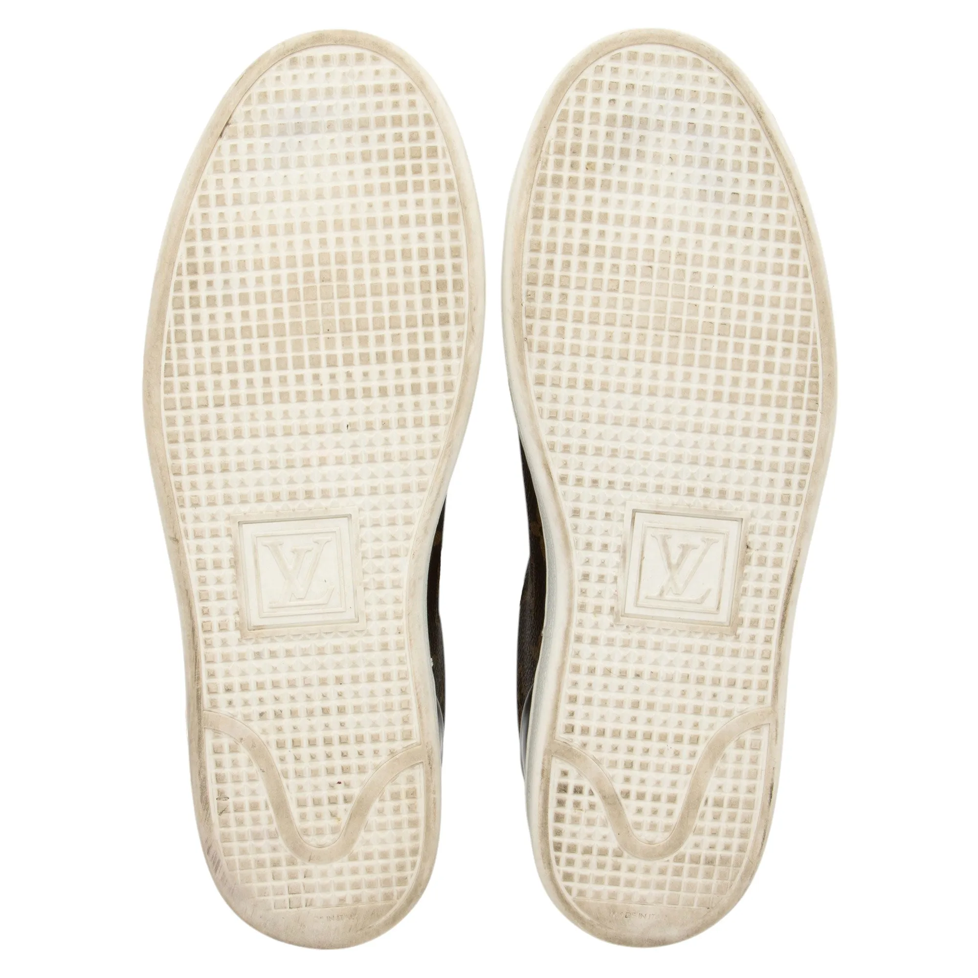 Louis Vuitton Monogram Canvas Patent Leather Front Row Sneakers