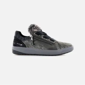Ma Bella Daily Sneaker In Graphite Metallic