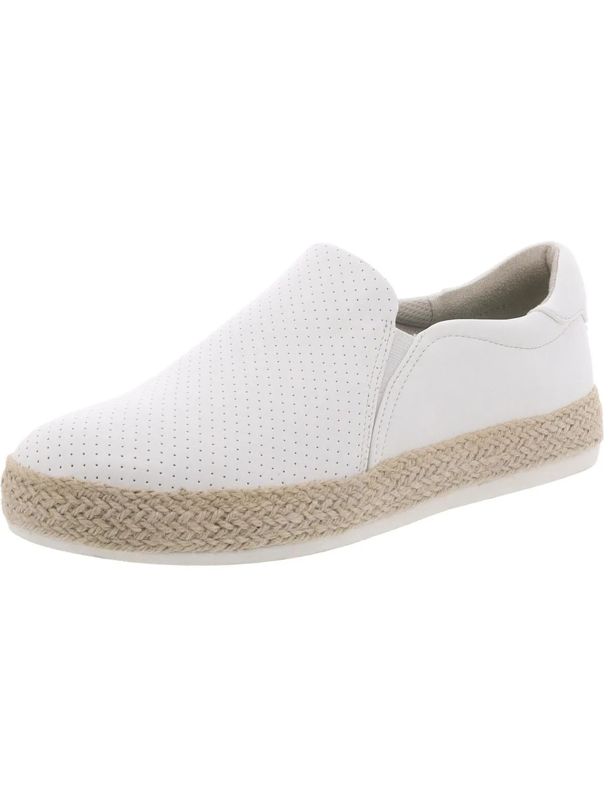Madison Sun Womens Faux Leather Slip-On Sneakers