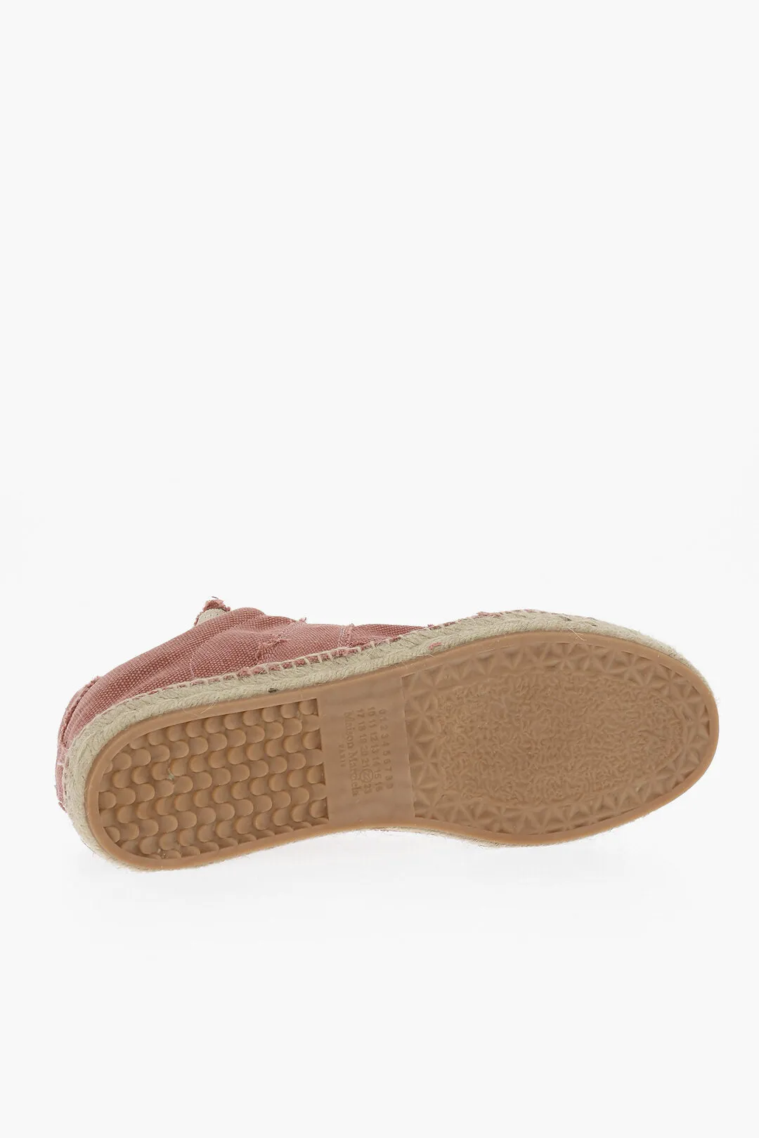 Maison Margiela Mm22 Canvas Low Top Sneakers With Jute Detail