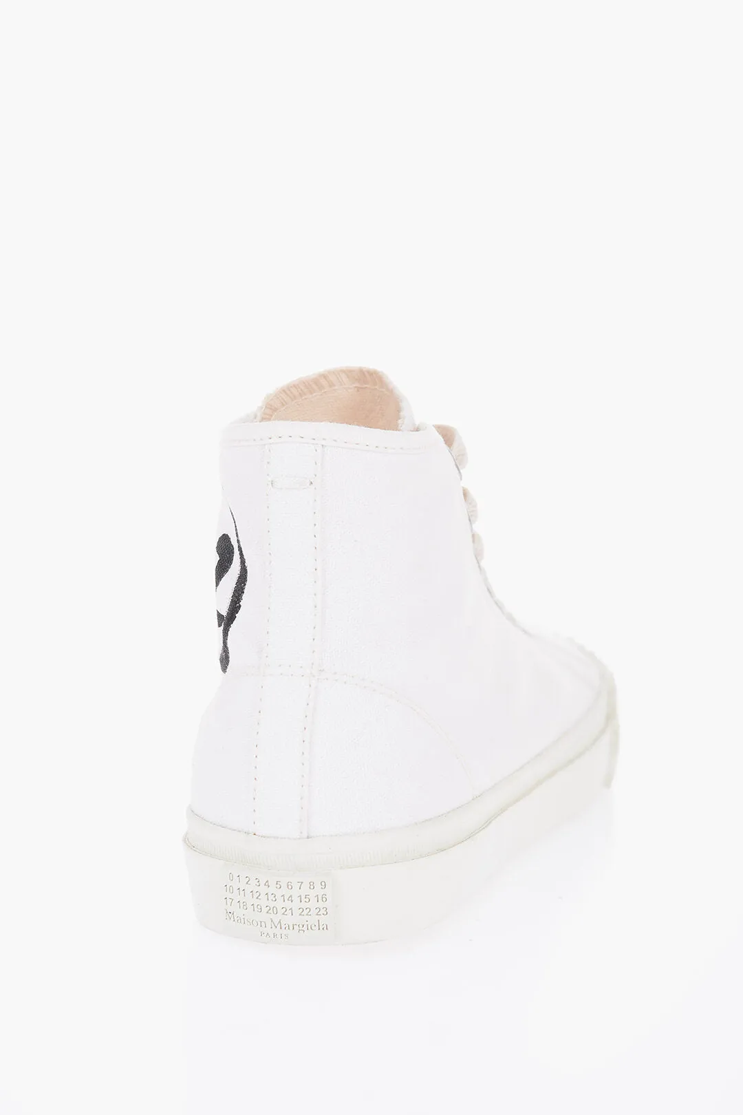 Maison Margiela Mm22 Printed Canvas Tabi High-Top Sneakers
