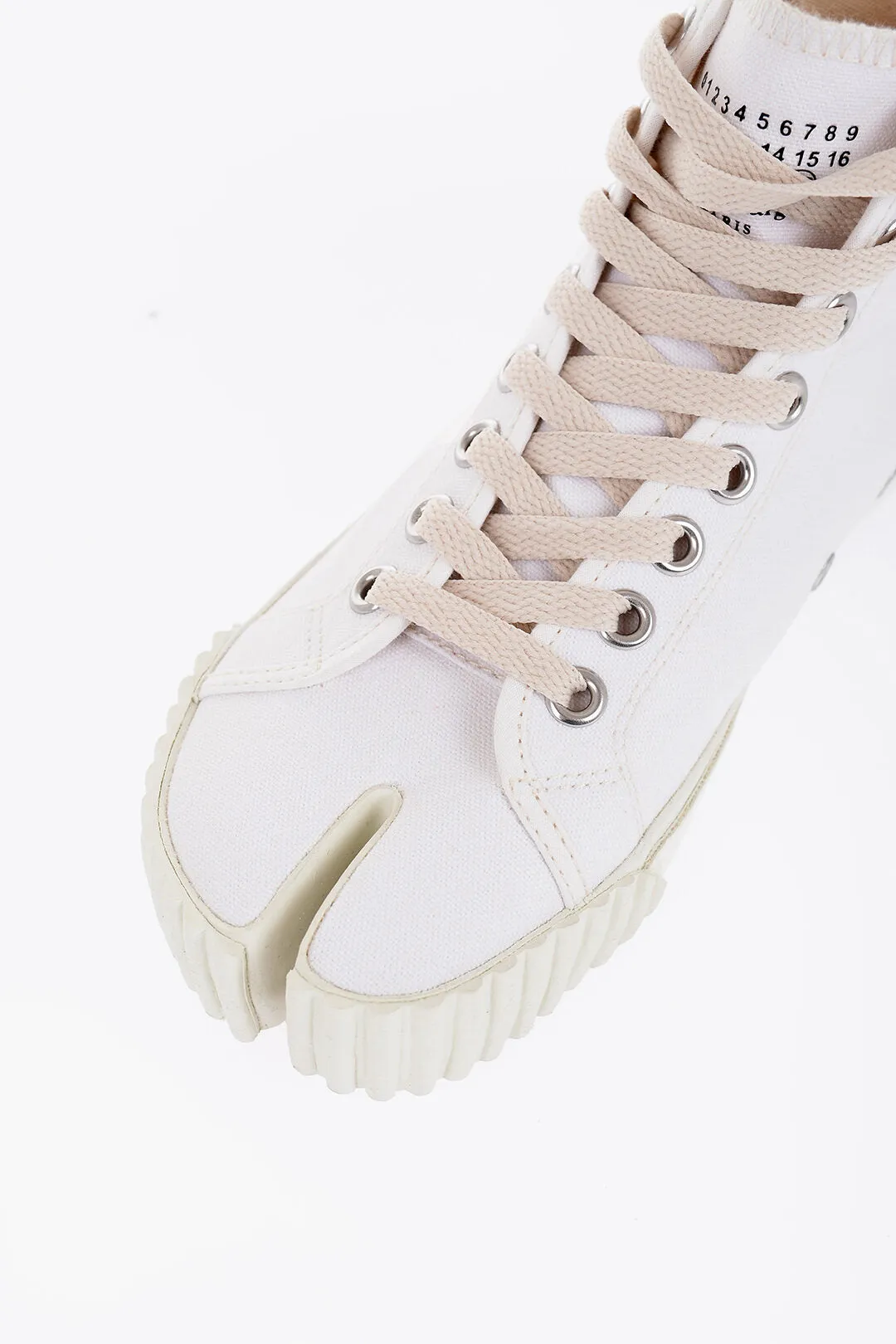 Maison Margiela Mm22 Printed Canvas Tabi High-Top Sneakers