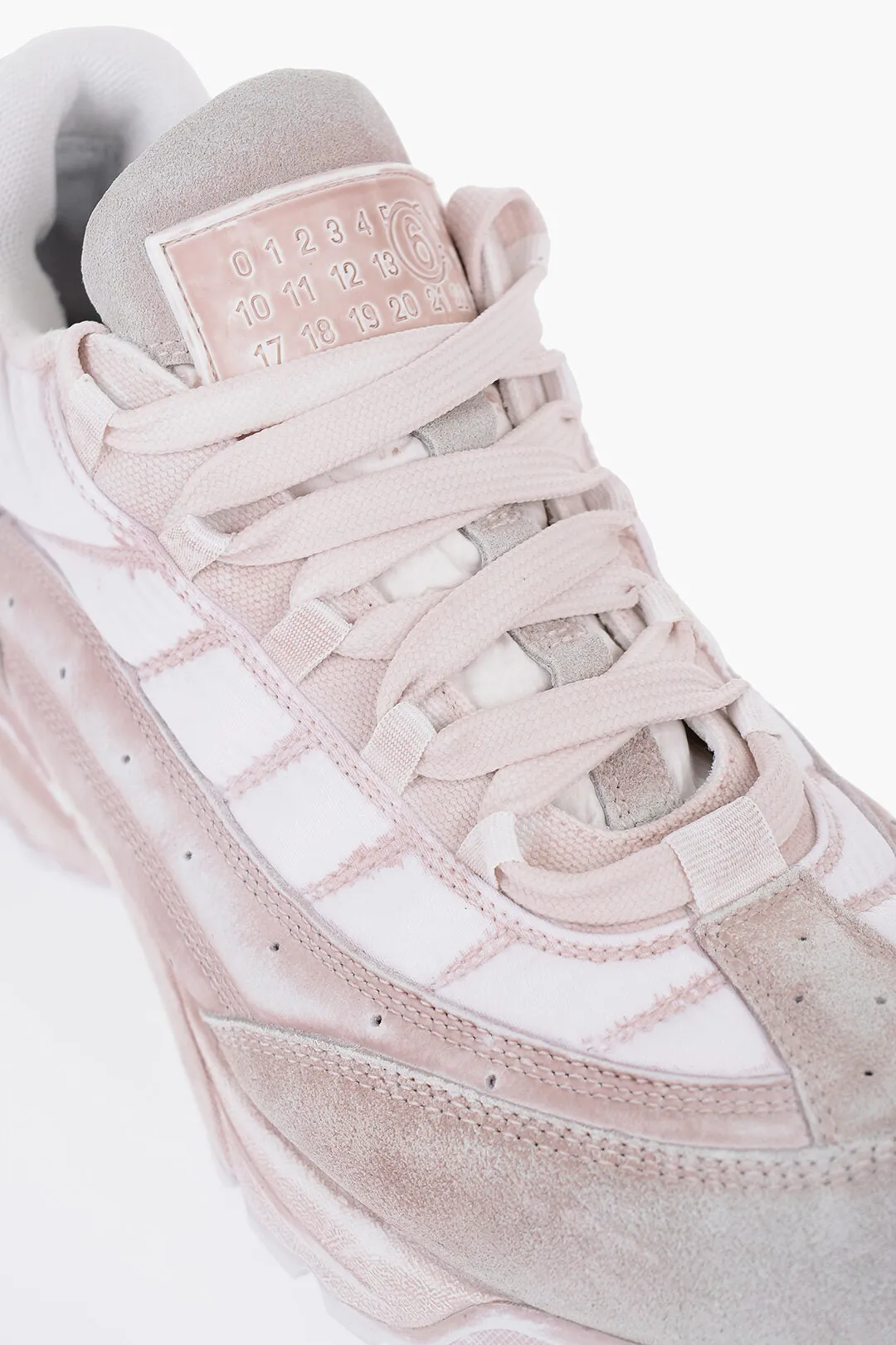 Maison Margiela Mm6 Leather City Low-Top Sneakers