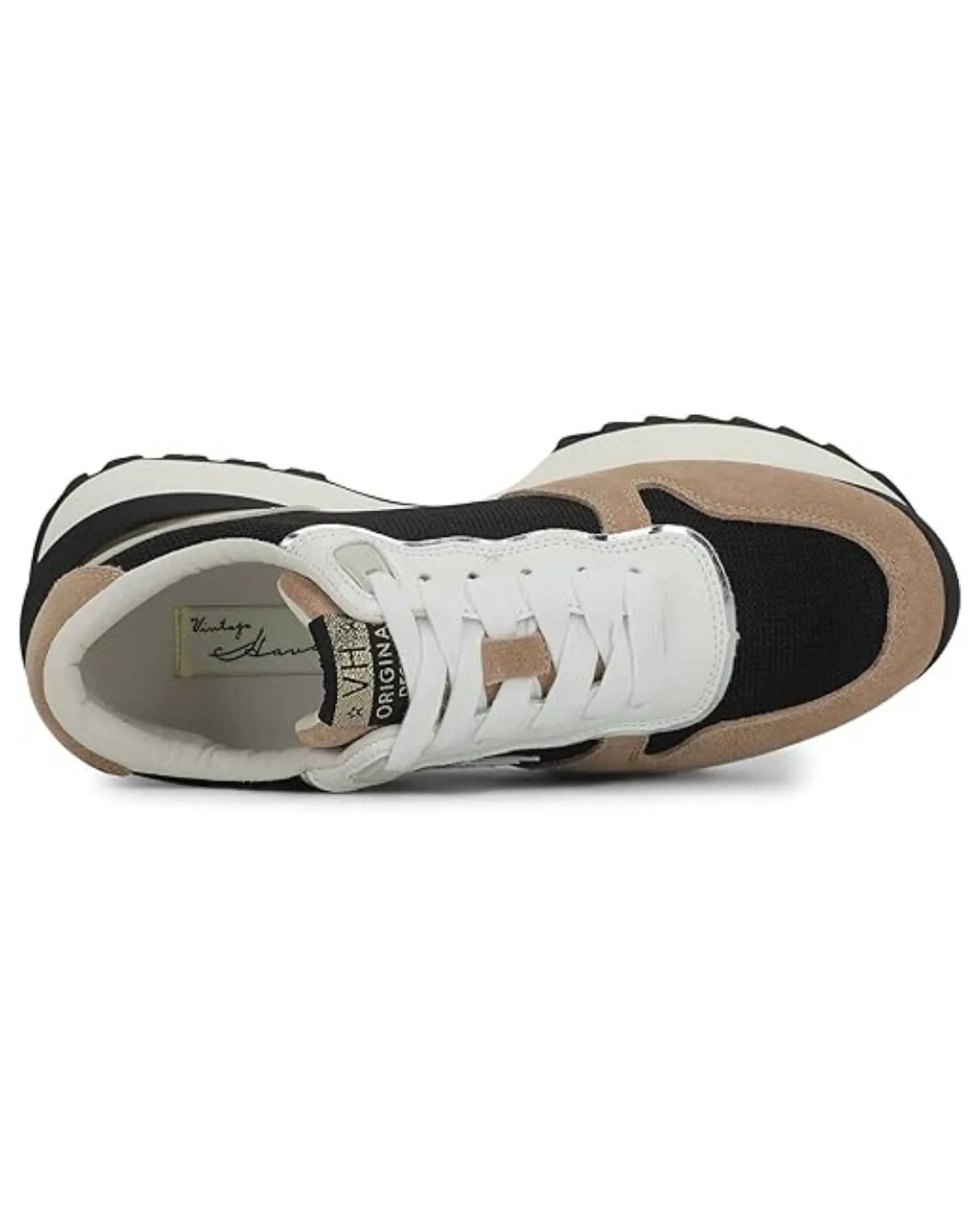 Major 22 Mesh Sneakers In Black Mesh/gold/taupe