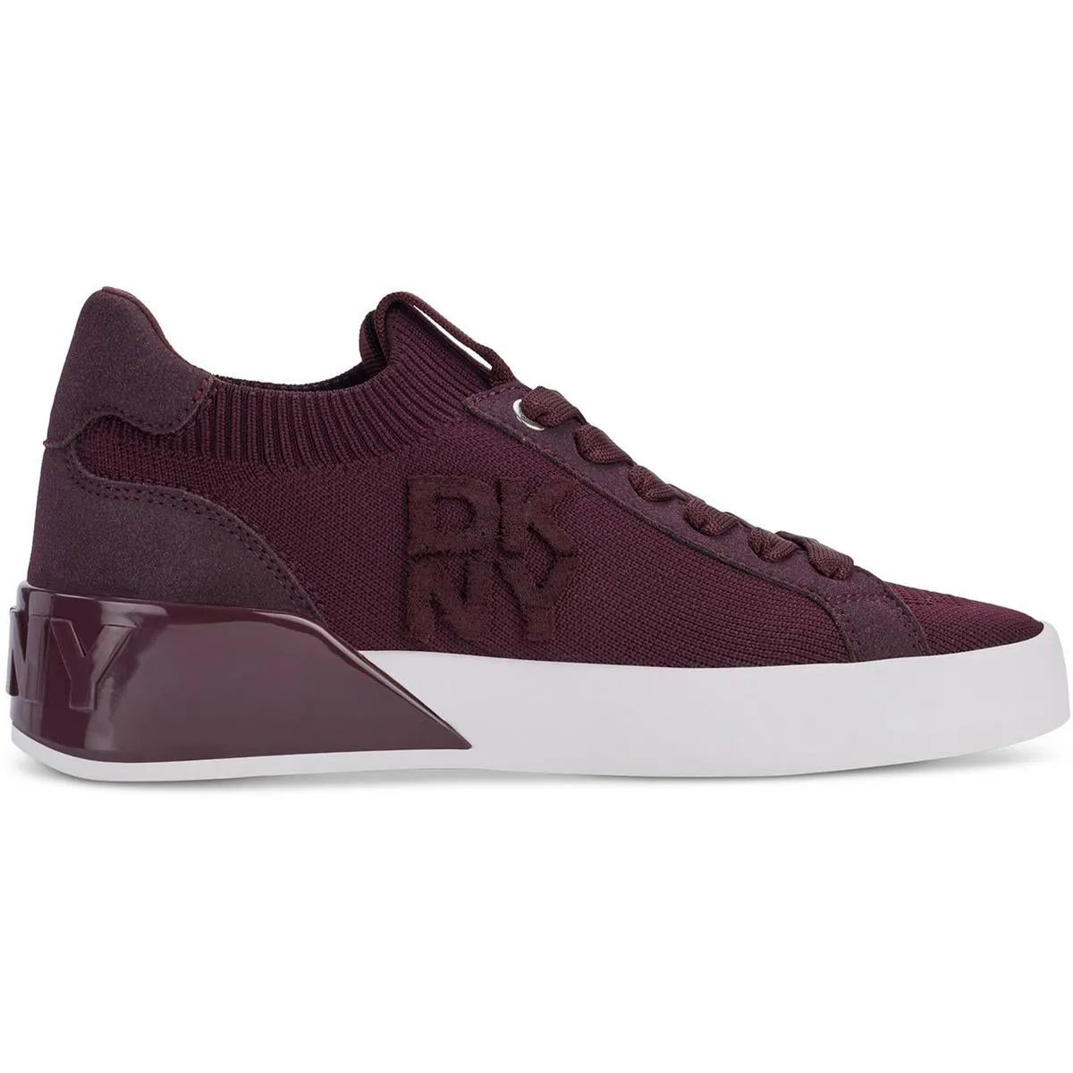 Mallory  Womens Lace-Up Ribbed Knit Casual And Fashion Sneakers