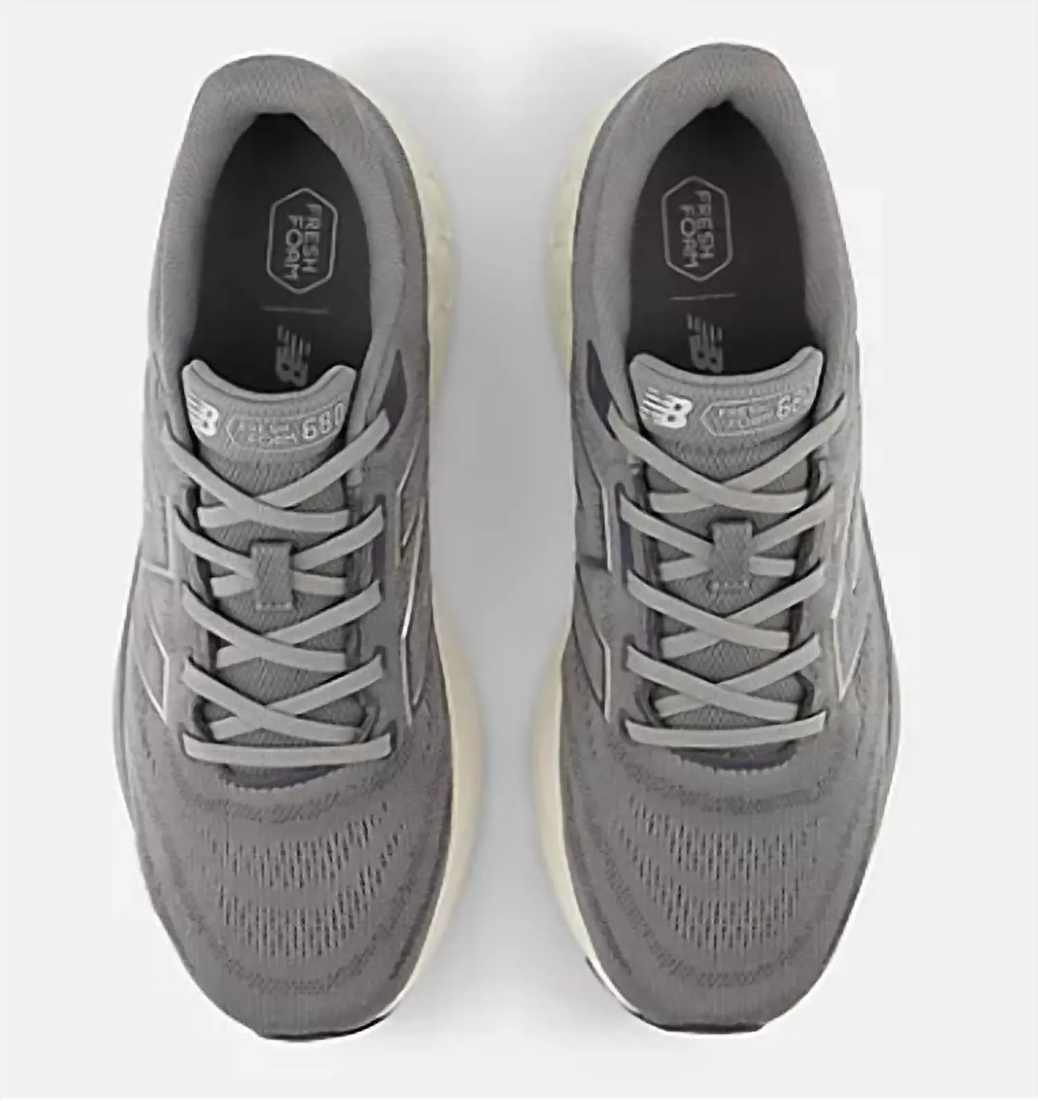 Men's Fresh Foam Sneakers In Harbor Grey And Dark Silver Metallic