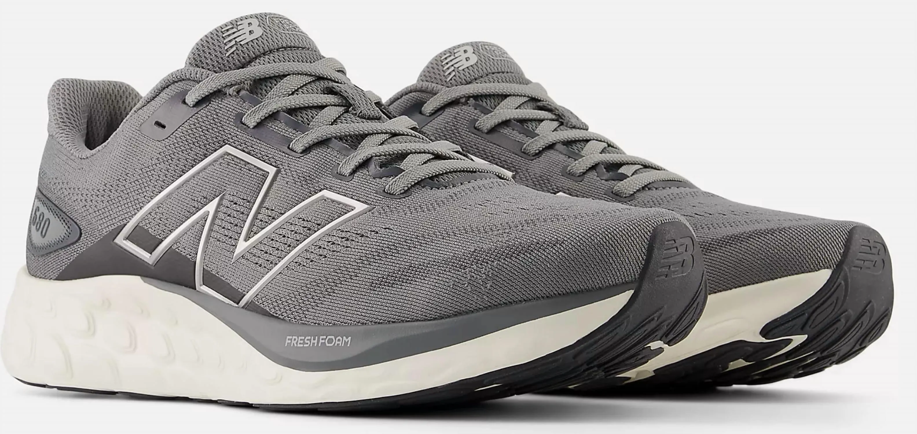Men's Fresh Foam Sneakers In Harbor Grey And Dark Silver Metallic