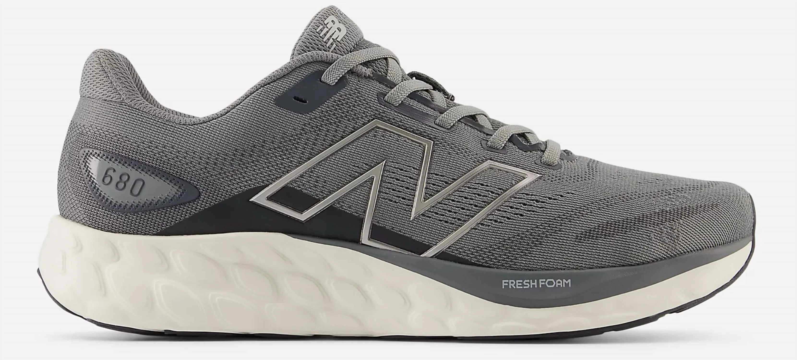 Men's Fresh Foam Sneakers In Harbor Grey And Dark Silver Metallic
