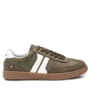 Men's Lace-Up Canvas Casual Sneakers In Kakhi