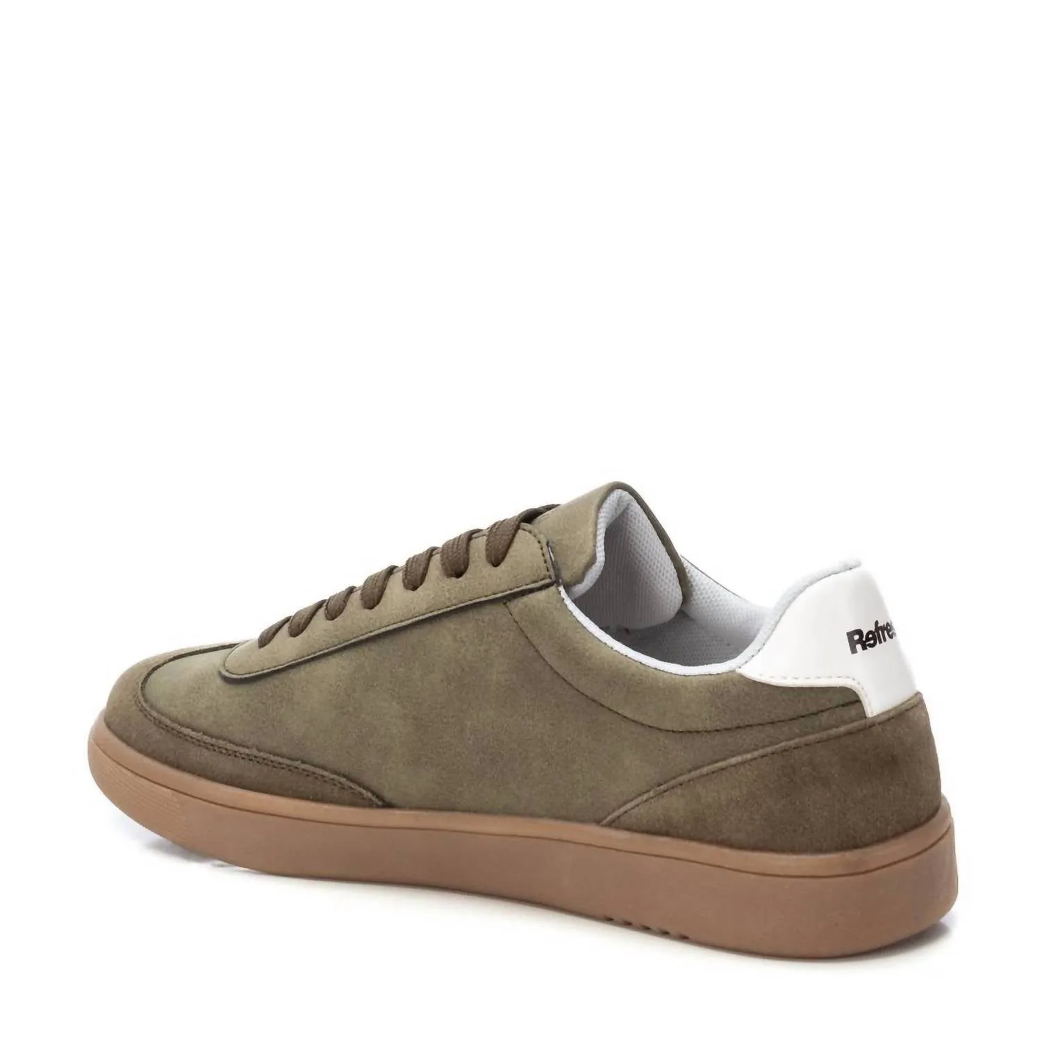 Men's Lace-Up Canvas Casual Sneakers In Kakhi