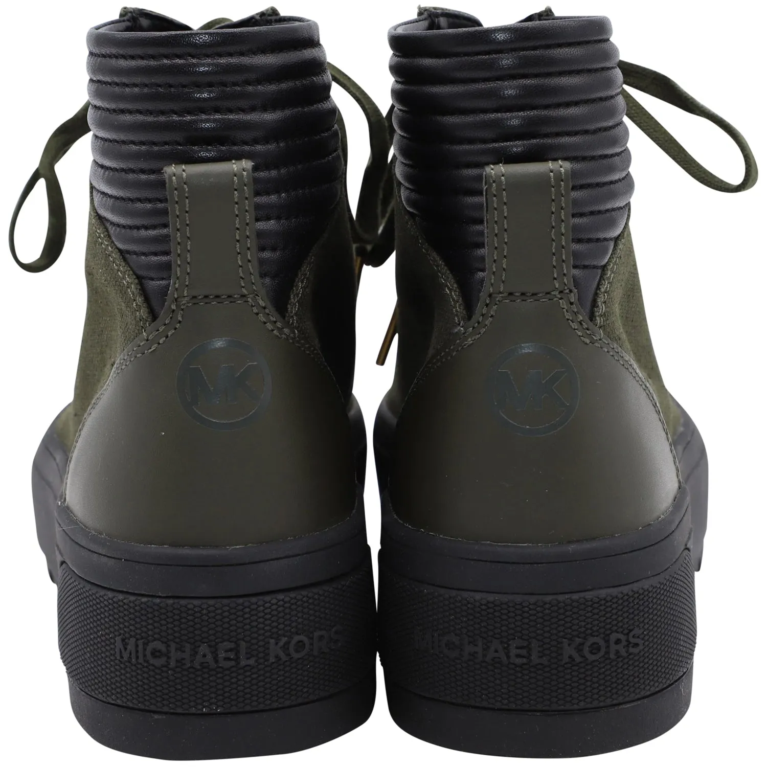 Michael Kors Keegan High Top Sneakers in Green Canvas