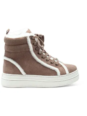 Nadal Womens Suede Faux Fur Lined Casual and Fashion Sneakers