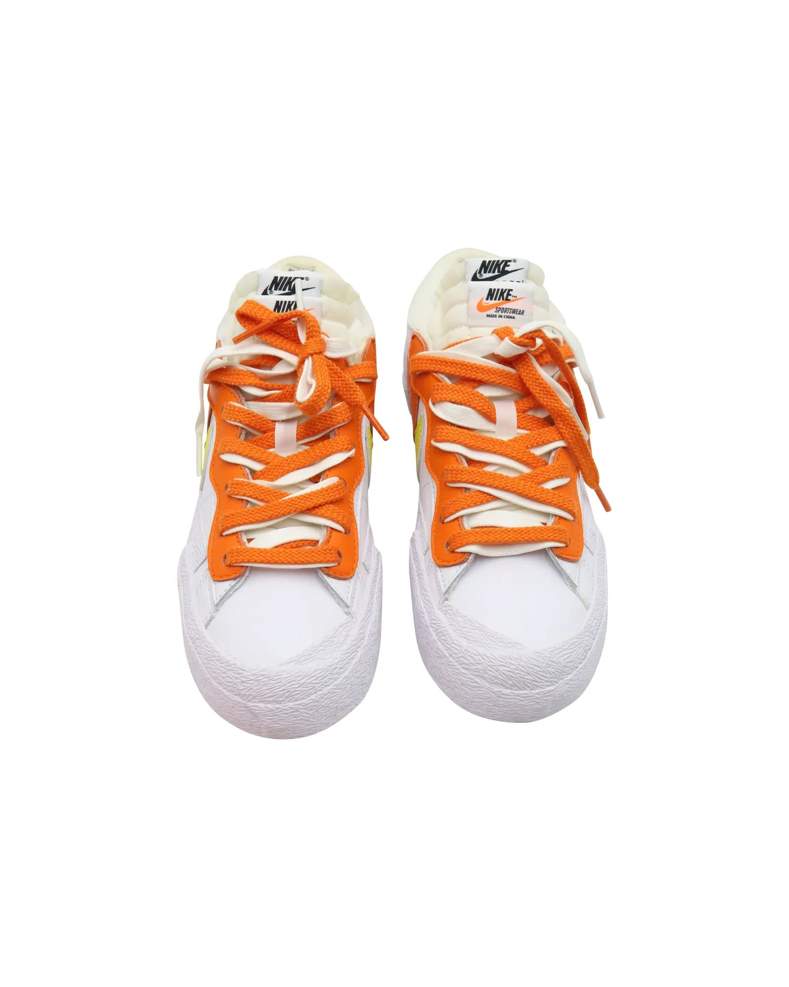 Nike x Sacai Blazer Low in Magma Orange Leather