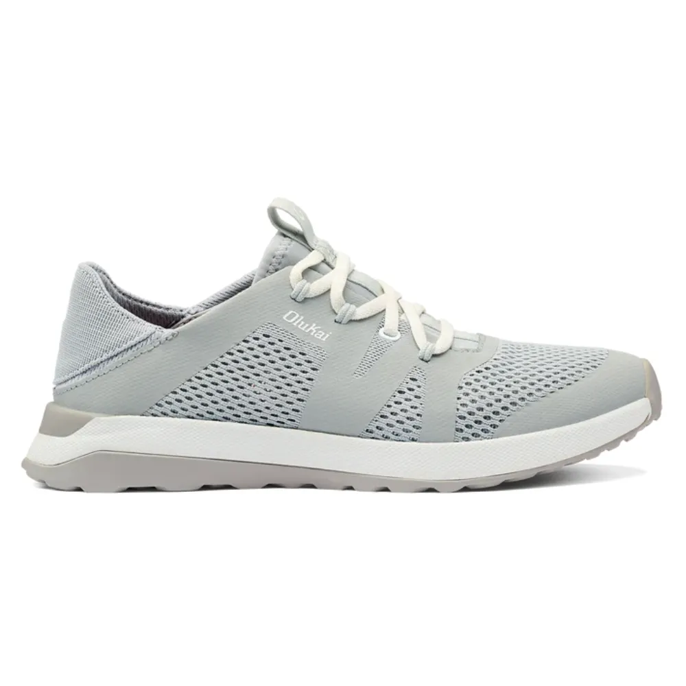 OluKai Huia Pale Grey Athleisure Shoe (Womens)