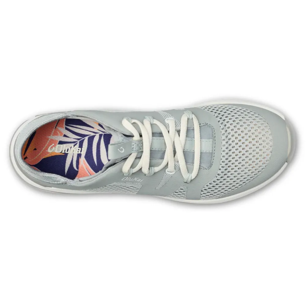 OluKai Huia Pale Grey Athleisure Shoe (Womens)