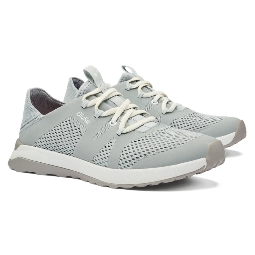 OluKai Huia Pale Grey Athleisure Shoe (Womens)
