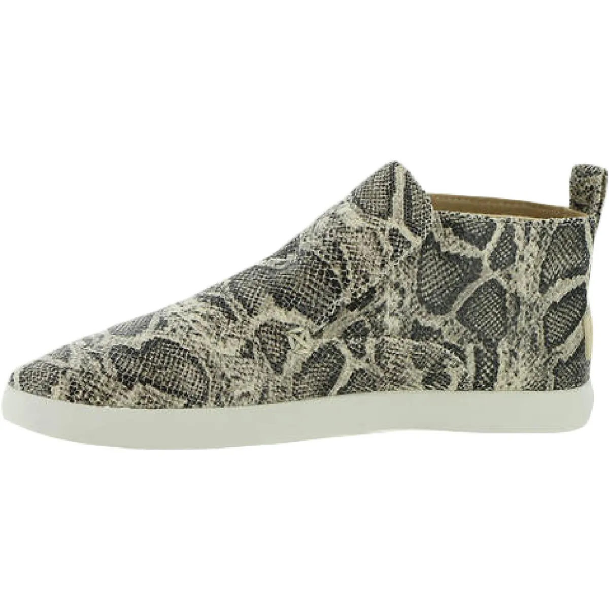 Oriana Womens Snake Print Slip On Casual and Fashion Sneakers