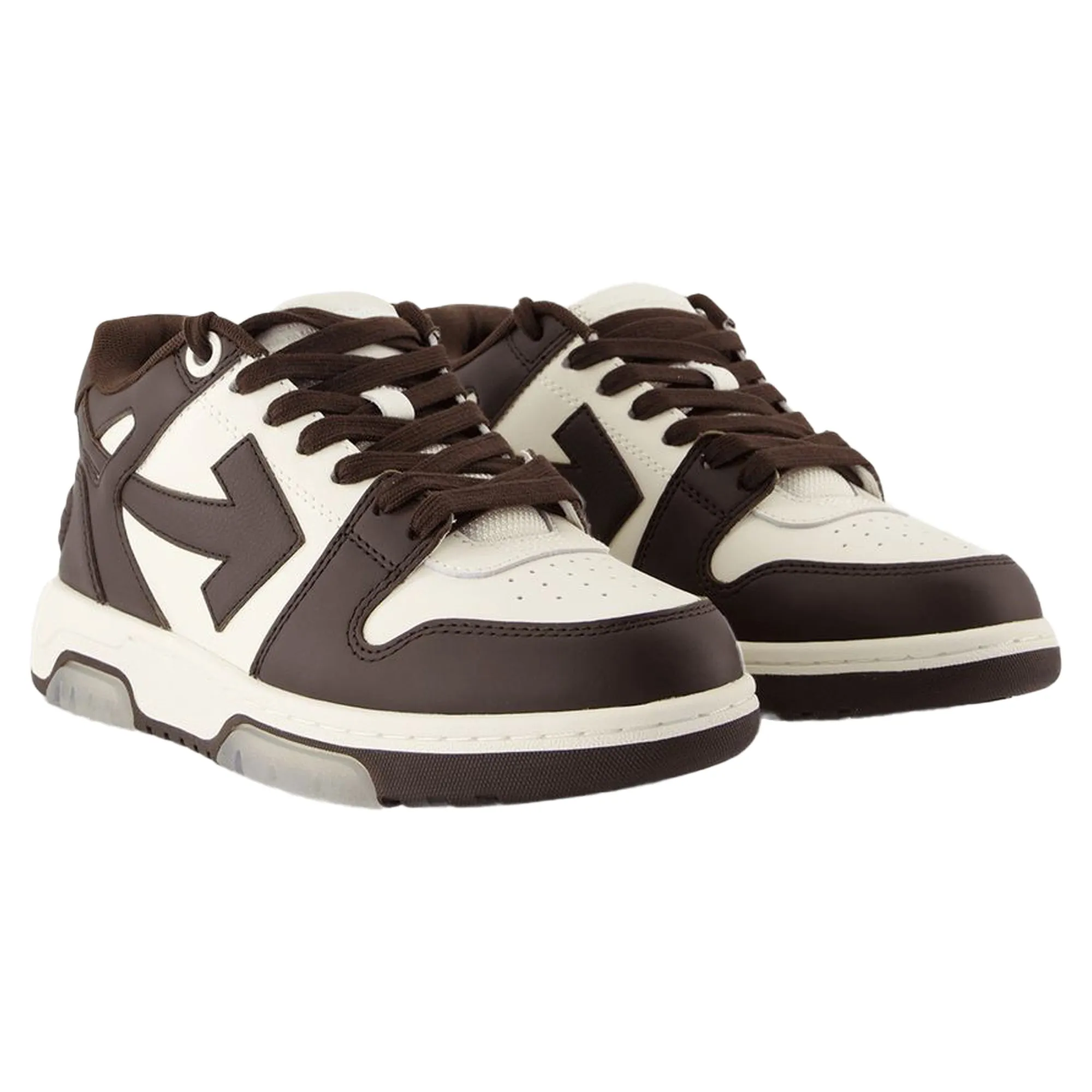 Out Of Office Sneakers - OFF WHITE - Leather - Brown