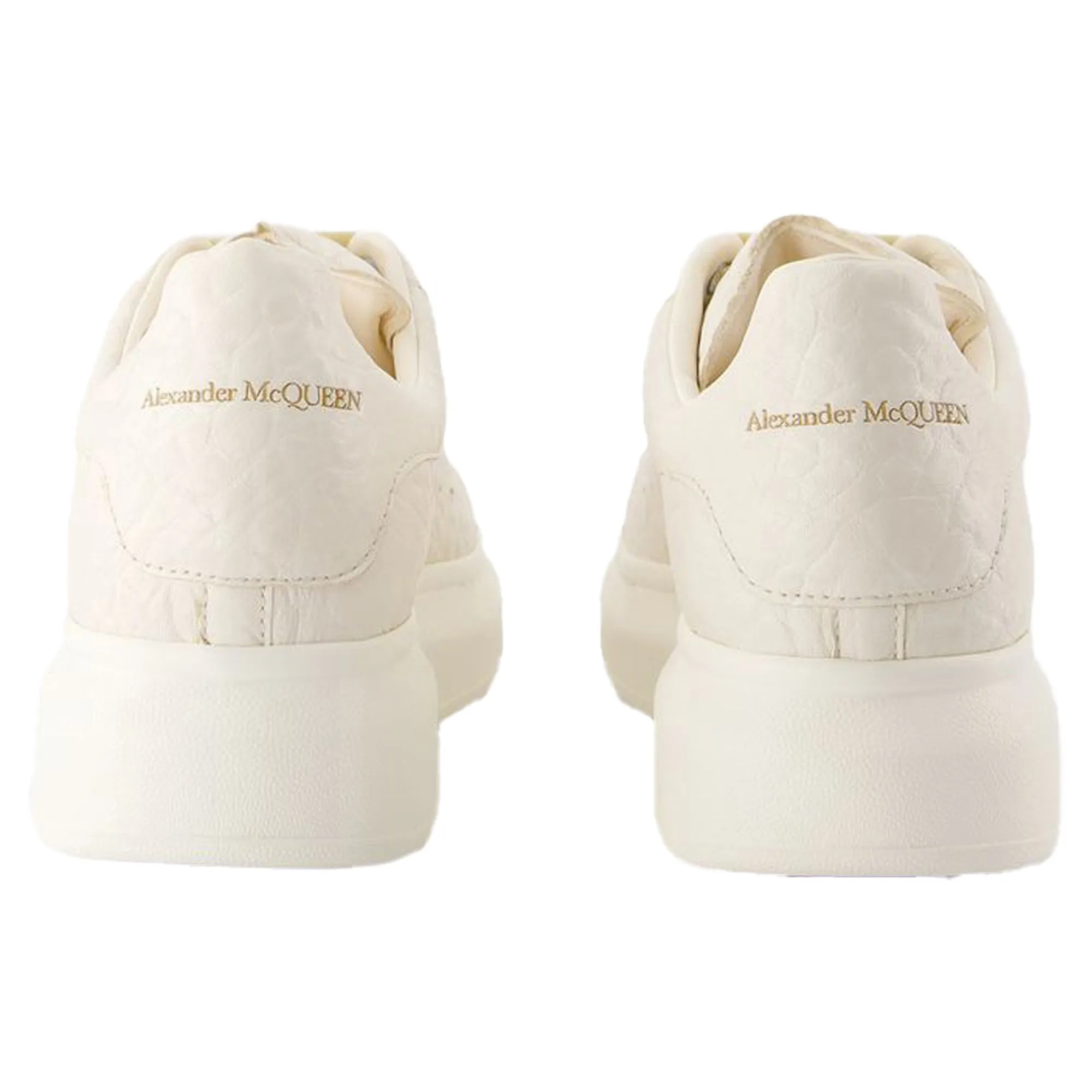 Oversized Sneakers - Alexander McQueen - Leather - White