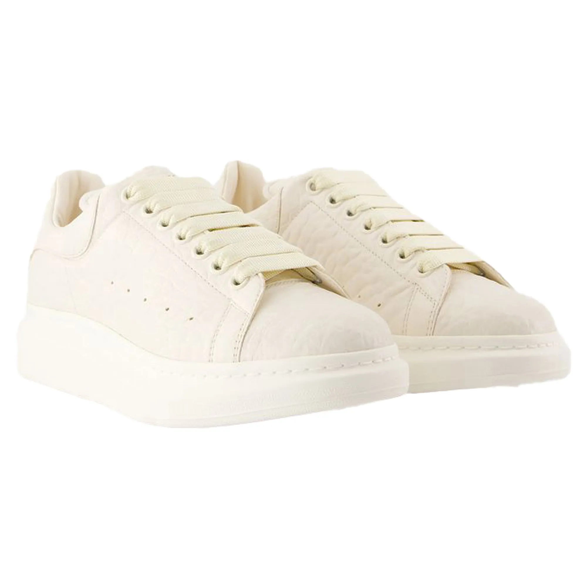 Oversized Sneakers - Alexander McQueen - Leather - White