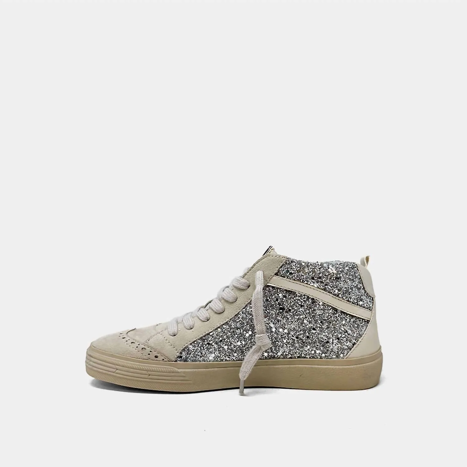 Paulina Sneaker In Silver Glitter